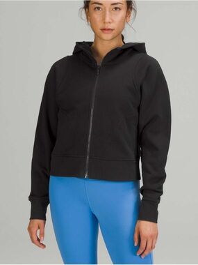 Lululemon Cotton French Terry zip up black hoodie